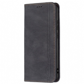 Bescherming Hoesje voor Samsung Galaxy M23 5G Folio-hoesje Binfen Kleur Rfid Leereffect