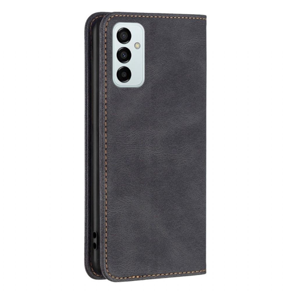 Bescherming Hoesje voor Samsung Galaxy M23 5G Folio-hoesje Binfen Kleur Rfid Leereffect