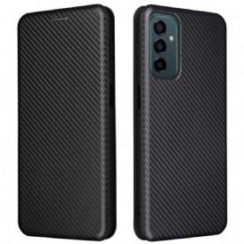 Bescherming Hoesje voor Samsung Galaxy M23 5G Folio-hoesje Koolstofvezel