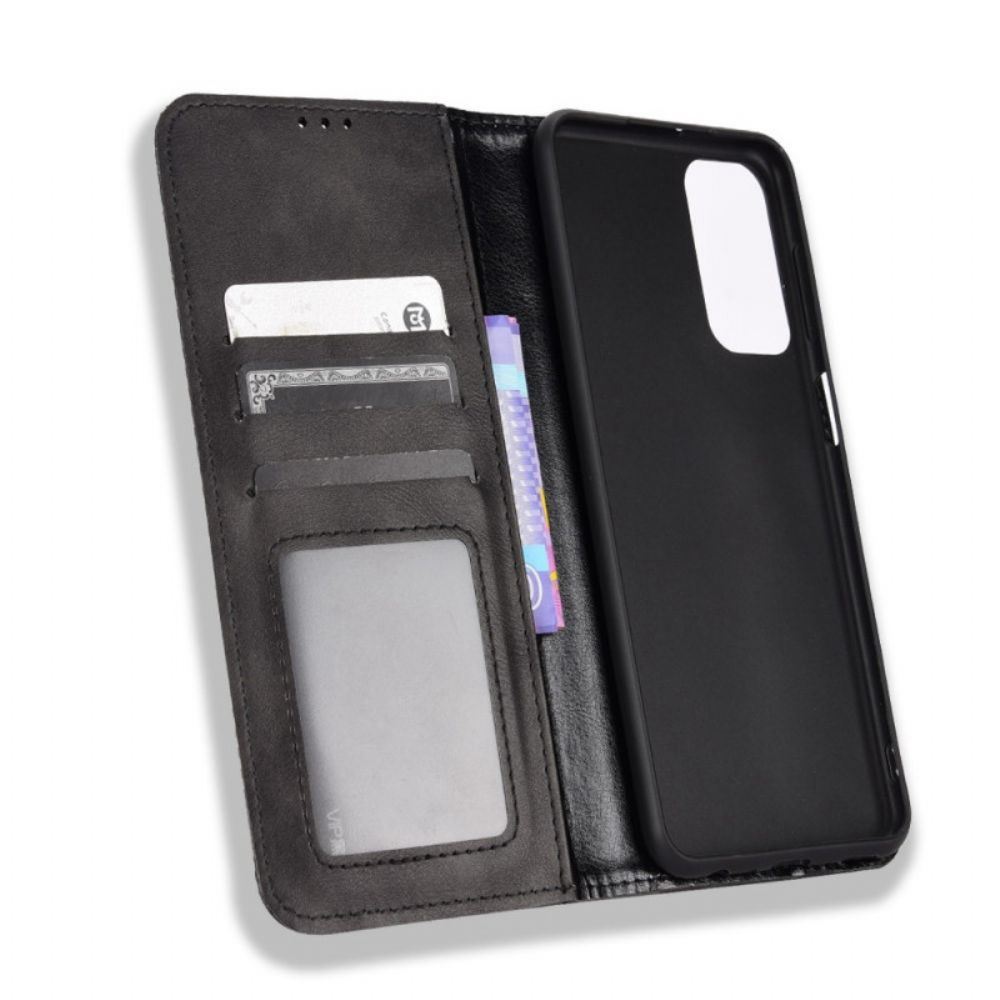 Bescherming Hoesje voor Samsung Galaxy M23 5G Folio-hoesje Vintage Gestileerd Leereffect