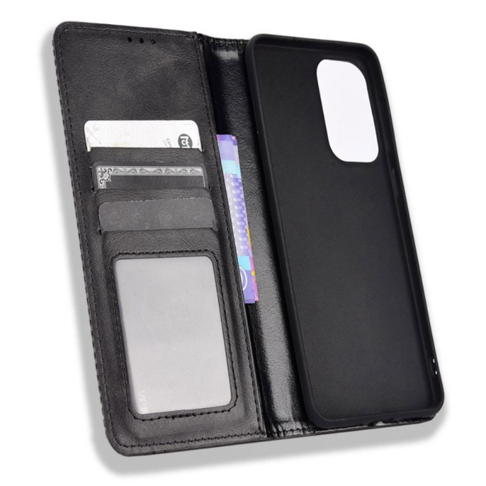 Bescherming Hoesje voor Samsung Galaxy M23 5G Folio-hoesje Vintage Gestileerd Leereffect