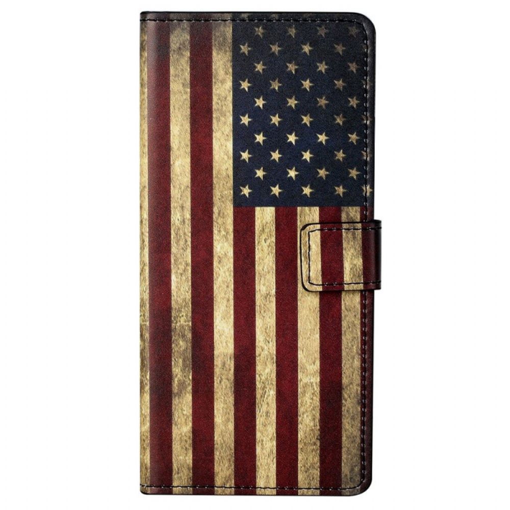 Flip Case voor Samsung Galaxy M23 5G Amerikaanse Vlag