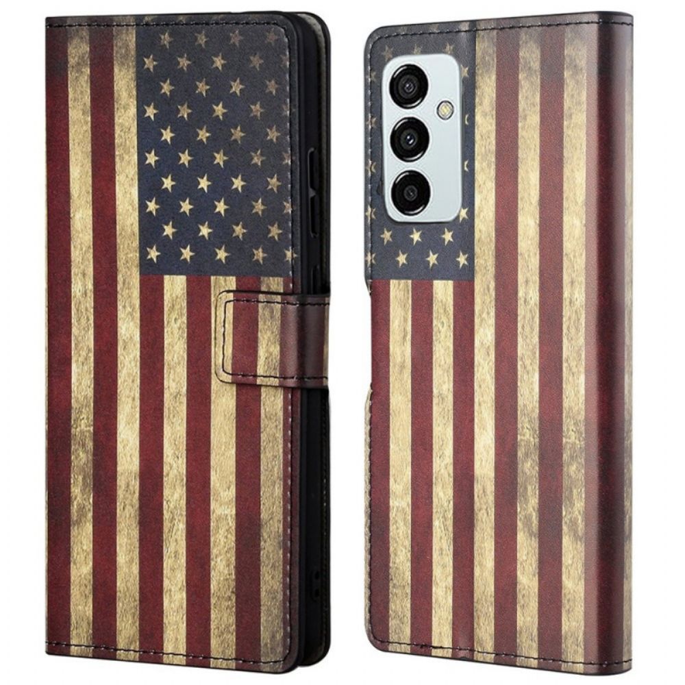 Flip Case voor Samsung Galaxy M23 5G Amerikaanse Vlag