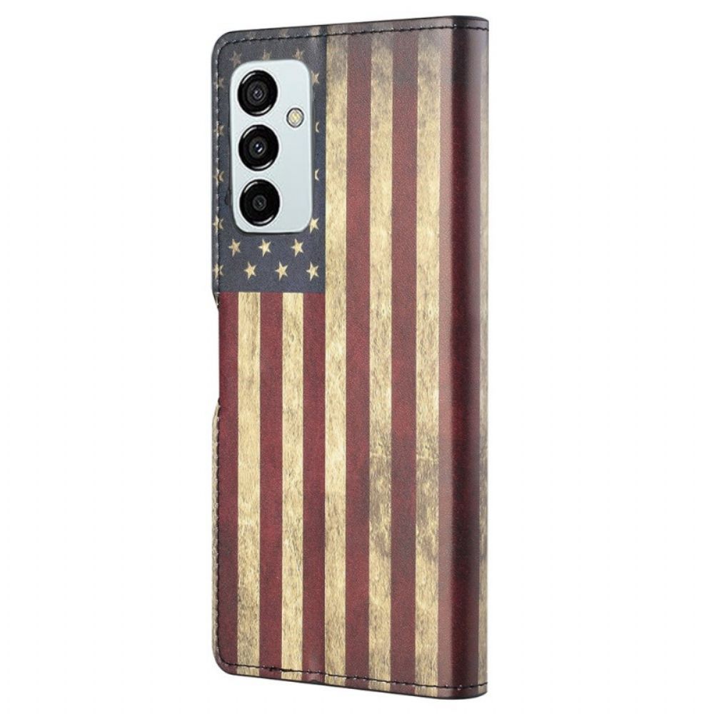 Flip Case voor Samsung Galaxy M23 5G Amerikaanse Vlag