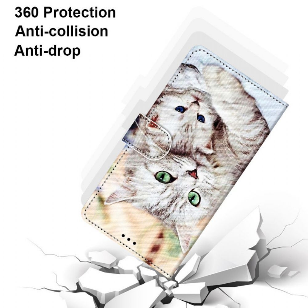 Flip Case voor Samsung Galaxy M23 5G Kattenfamilie