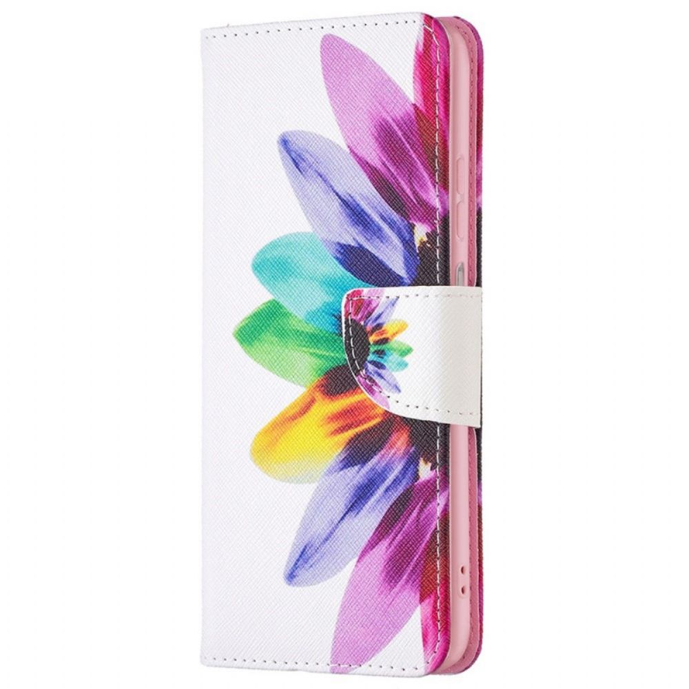 Folio-hoesje voor Samsung Galaxy M23 5G Aquarel Bloem