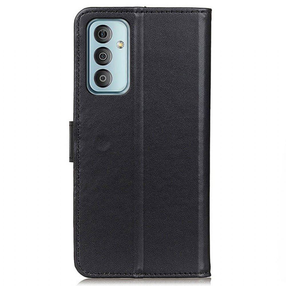 Folio-hoesje voor Samsung Galaxy M23 5G Eenvoudige Lederen Stijl