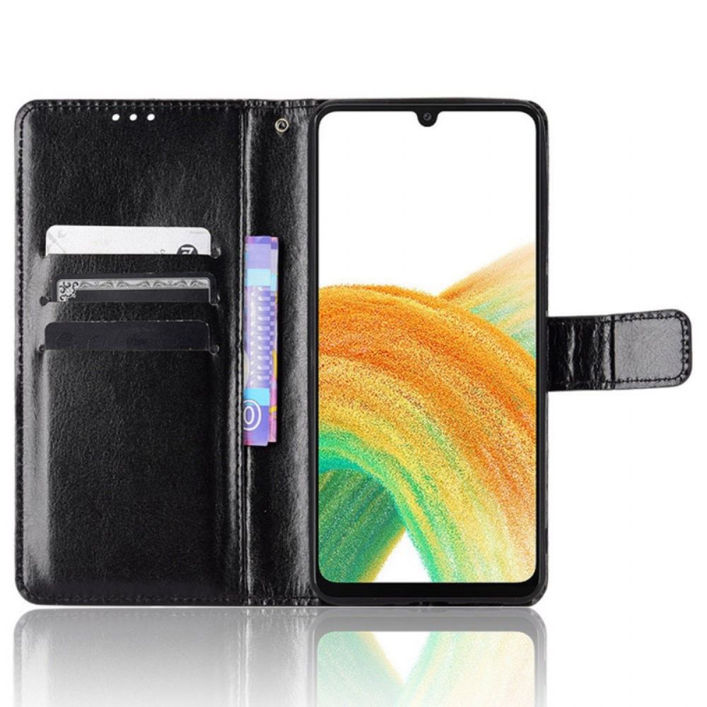 Folio-hoesje voor Samsung Galaxy M23 5G Flitsachtig Kunstleer