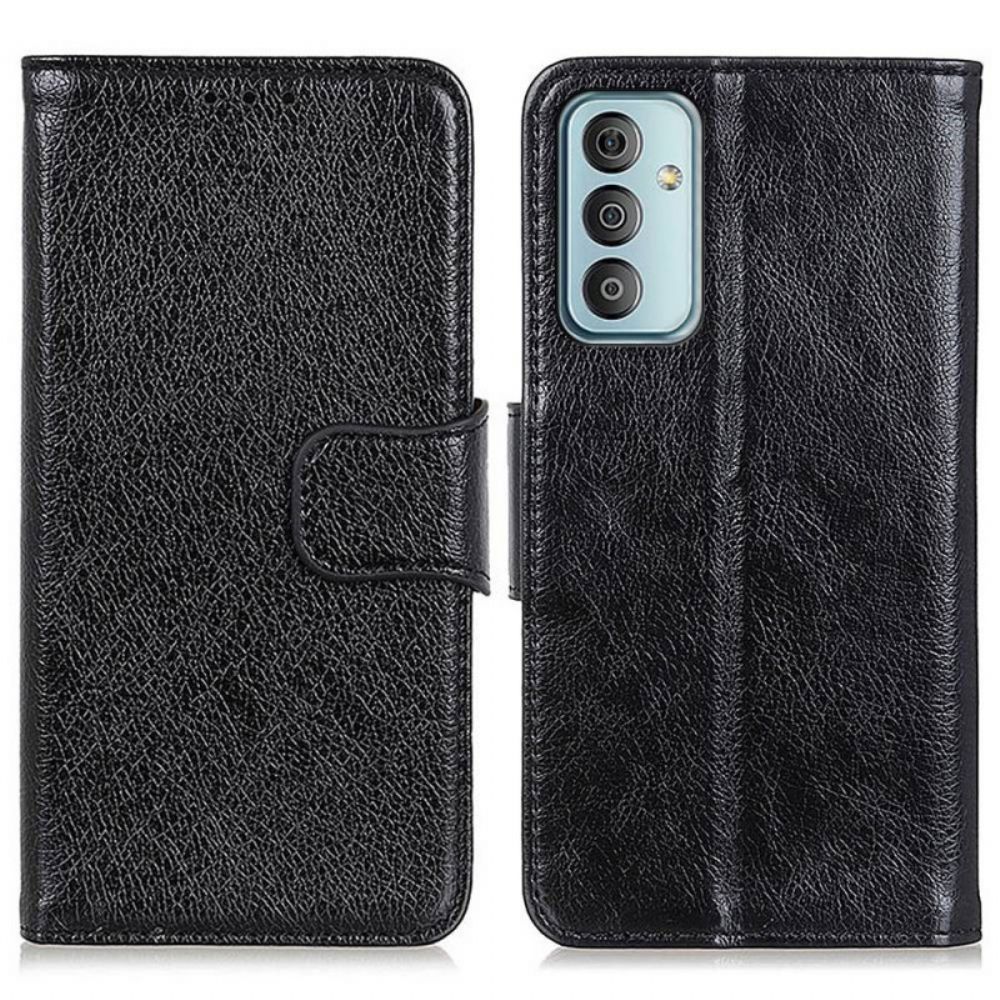 Folio-hoesje voor Samsung Galaxy M23 5G Gesplitst Nappaleer