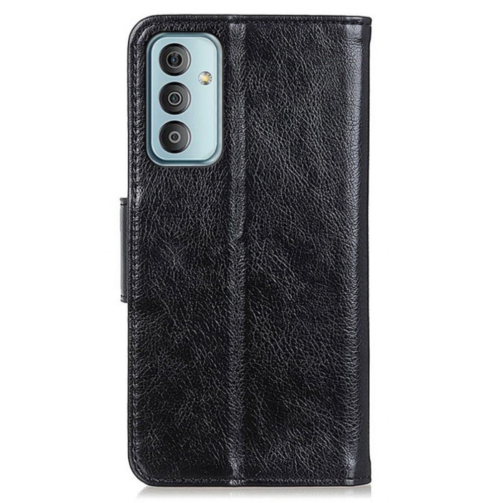 Folio-hoesje voor Samsung Galaxy M23 5G Gesplitst Nappaleer