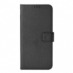 Folio-hoesje voor Samsung Galaxy M23 5G Gestructureerd Patroon Met Riem