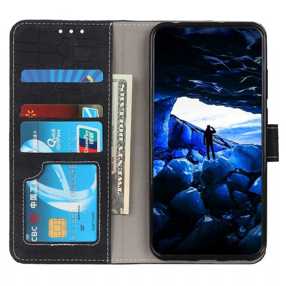 Folio-hoesje voor Samsung Galaxy M23 5G Krokodillenleer Stijl