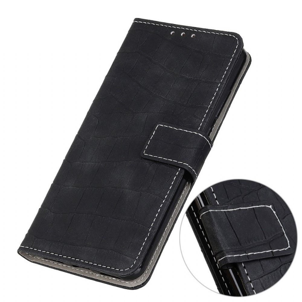 Folio-hoesje voor Samsung Galaxy M23 5G Krokodillenleer Stijl