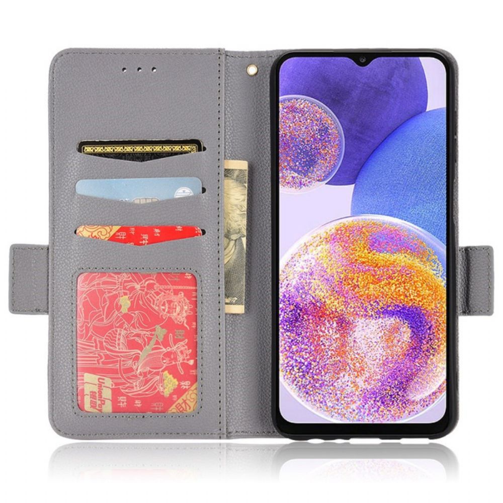 Folio-hoesje voor Samsung Galaxy M23 5G Lichi Lederen Stijl