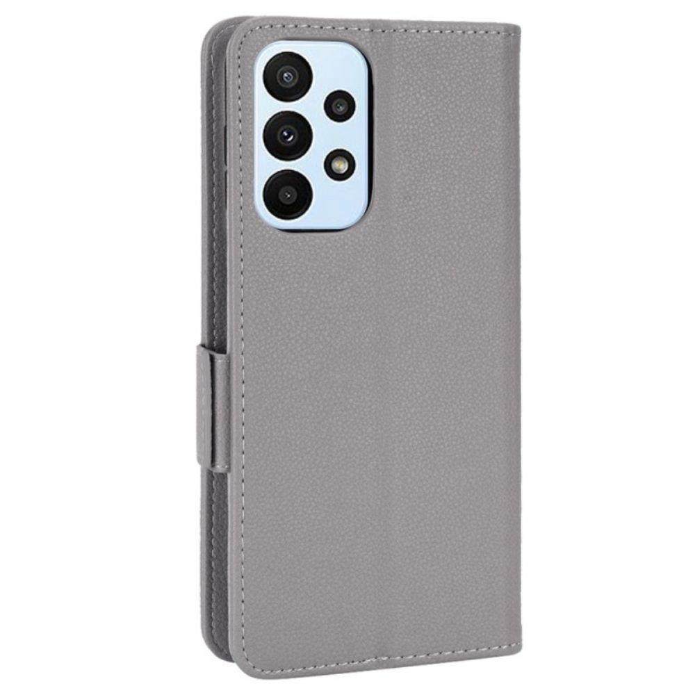 Folio-hoesje voor Samsung Galaxy M23 5G Lichi Lederen Stijl