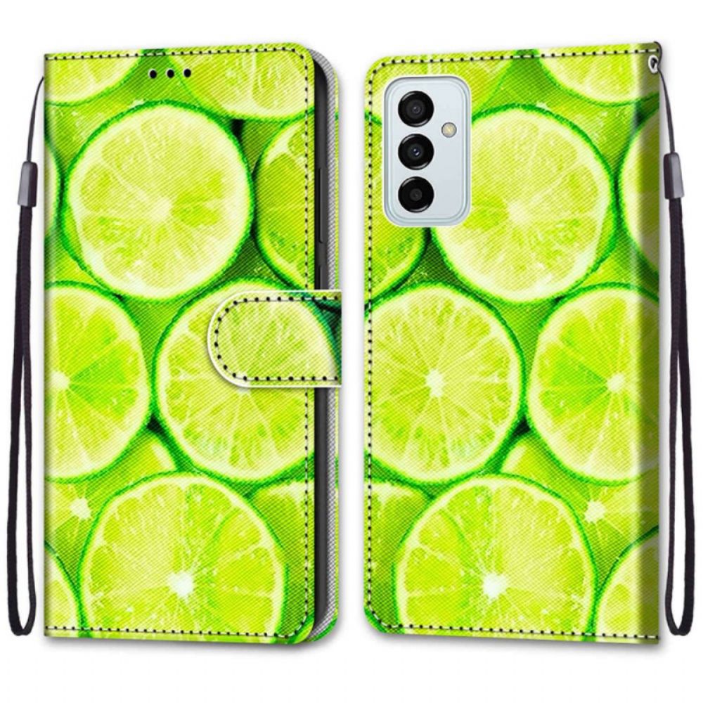 Folio-hoesje voor Samsung Galaxy M23 5G Limoenen