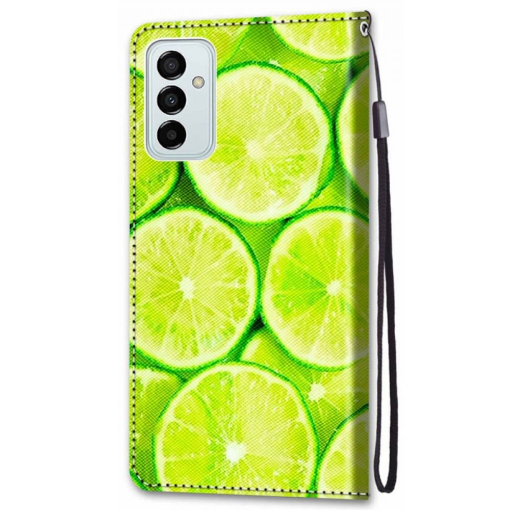 Folio-hoesje voor Samsung Galaxy M23 5G Limoenen