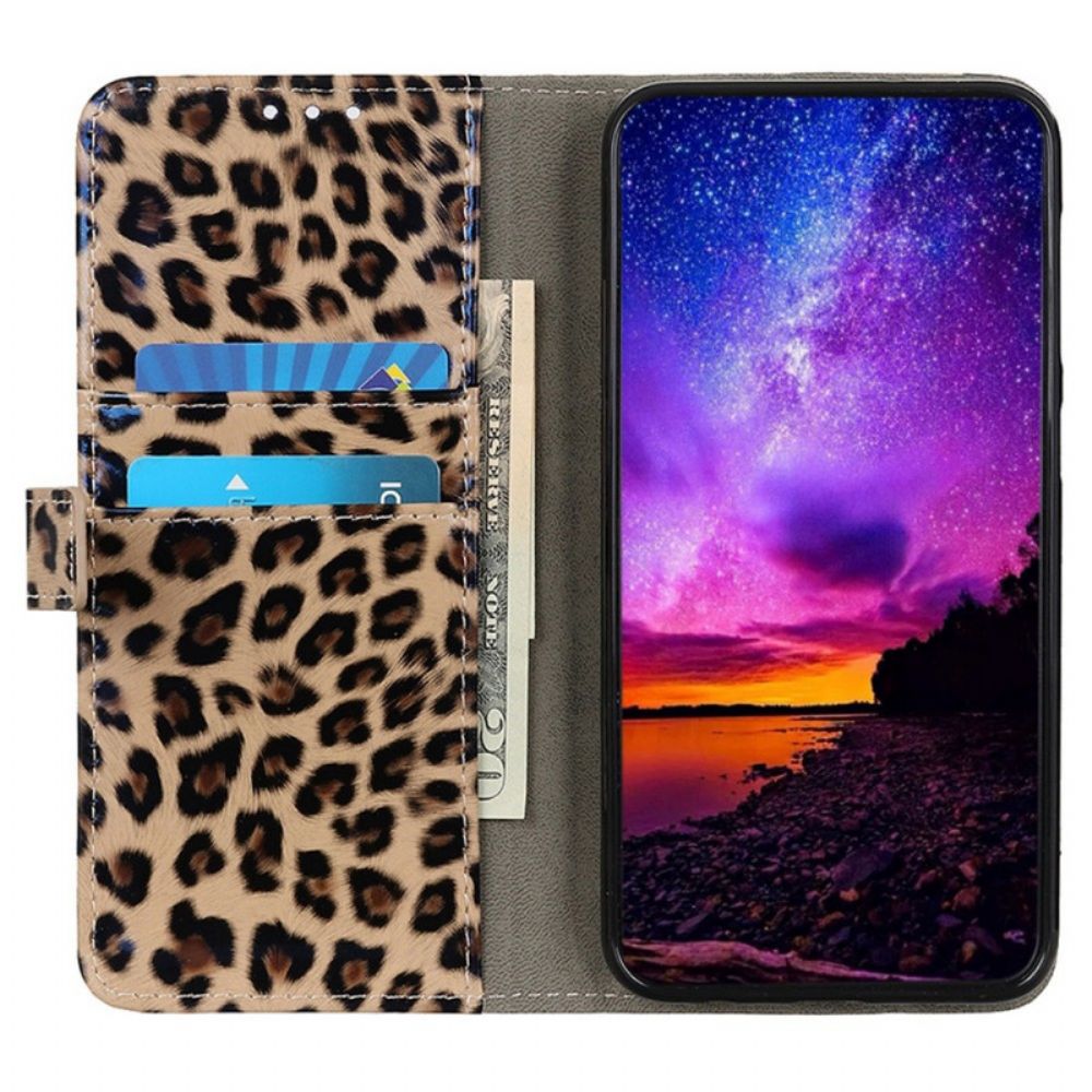 Folio-hoesje voor Samsung Galaxy M23 5G Luipaardhuideffect