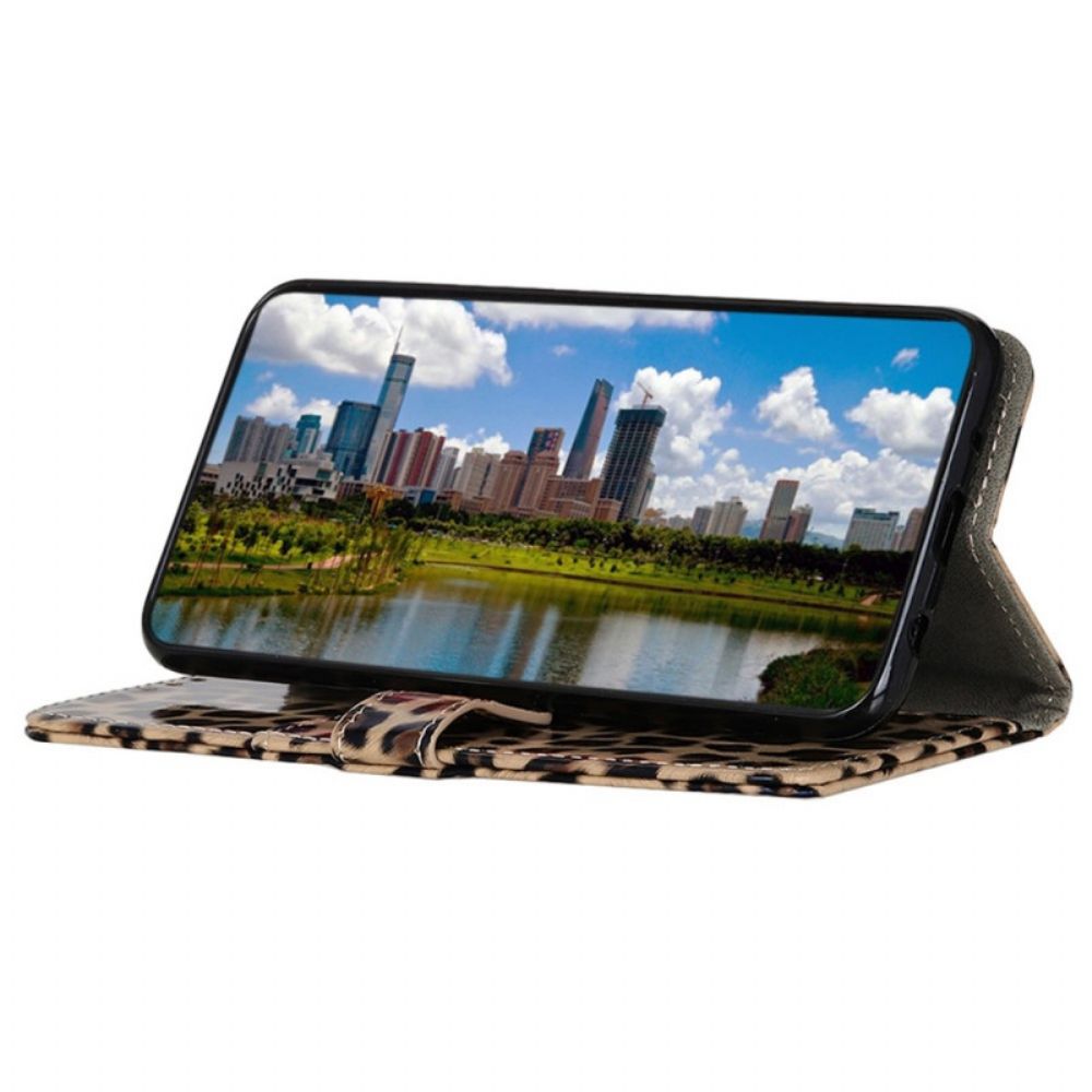 Folio-hoesje voor Samsung Galaxy M23 5G Luipaardhuideffect