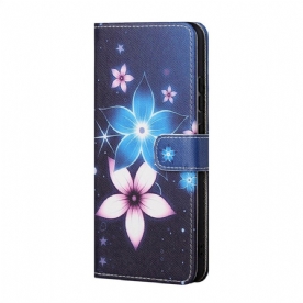 Folio-hoesje voor Samsung Galaxy M23 5G Maan Bloemen