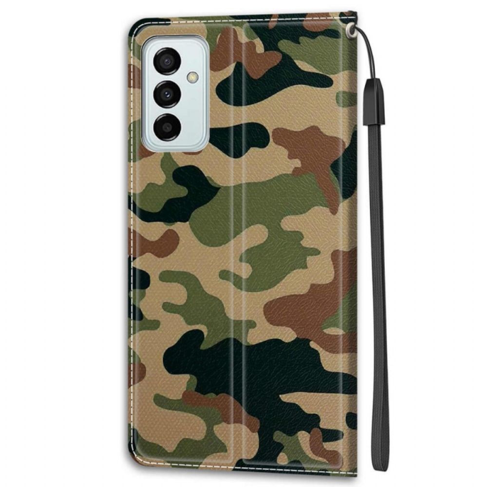 Folio-hoesje voor Samsung Galaxy M23 5G Militaire Camouflage