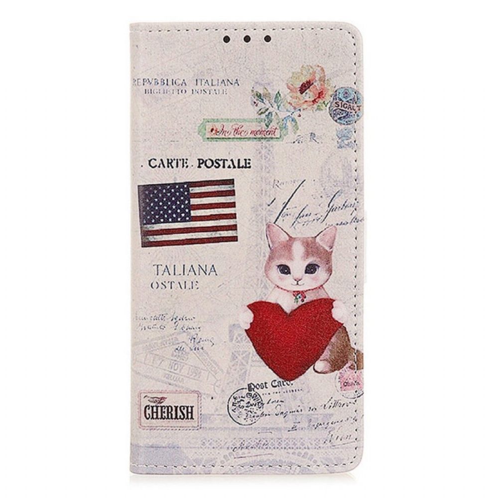 Folio-hoesje voor Samsung Galaxy M23 5G Mooi Kattenpatroon