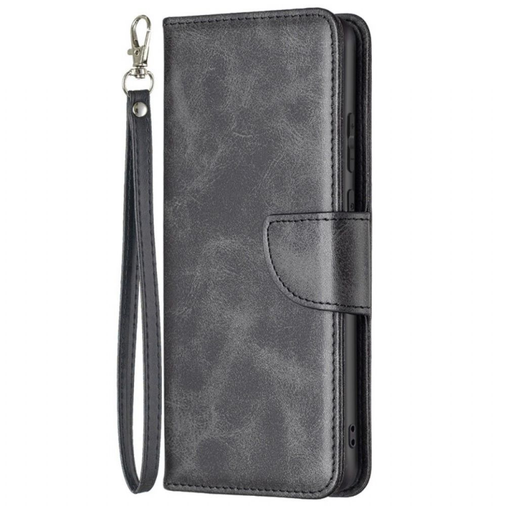 Folio-hoesje voor Samsung Galaxy M23 5G Schuine Sluiting Met Riem