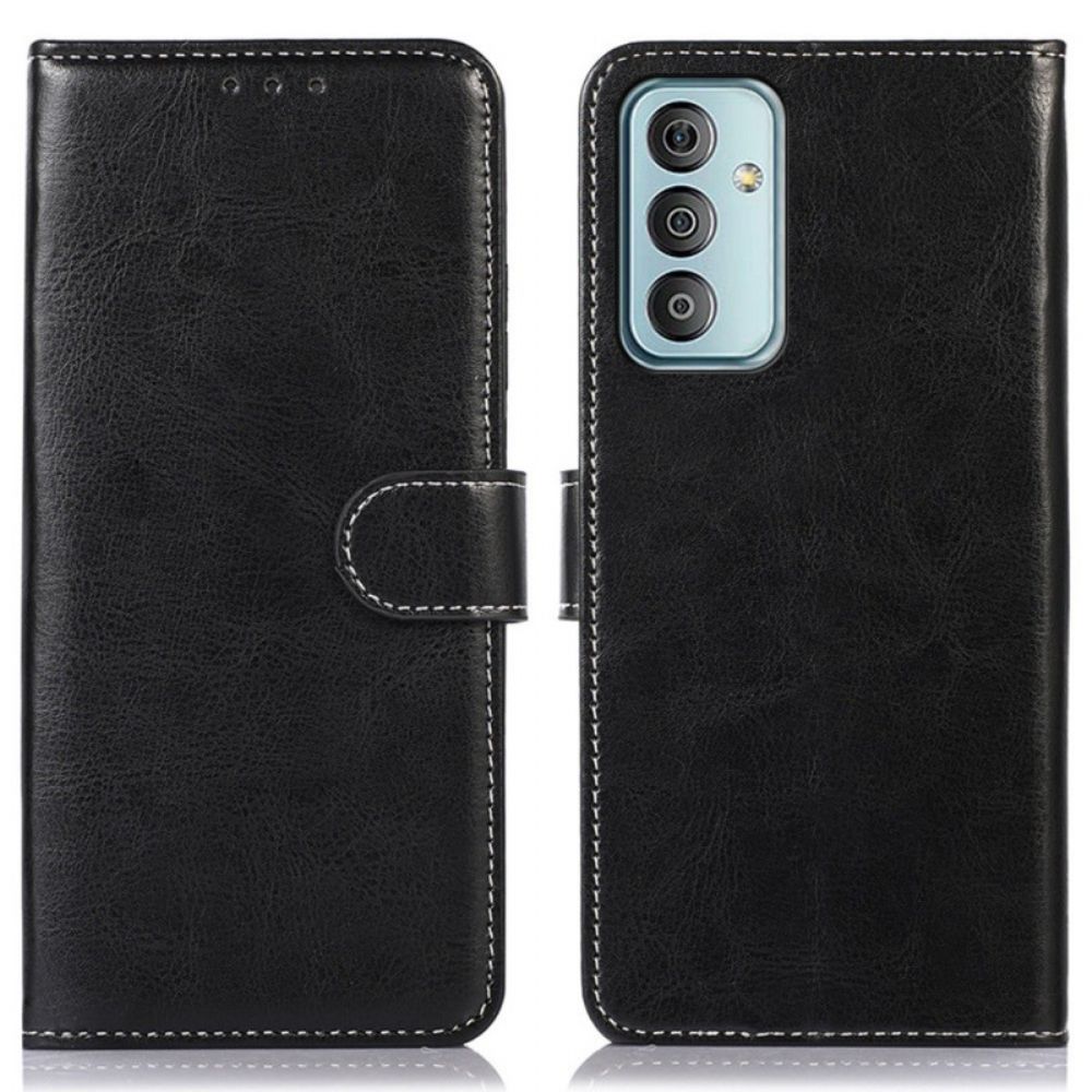 Folio-hoesje voor Samsung Galaxy M23 5G Stijl Lederen Stiksels