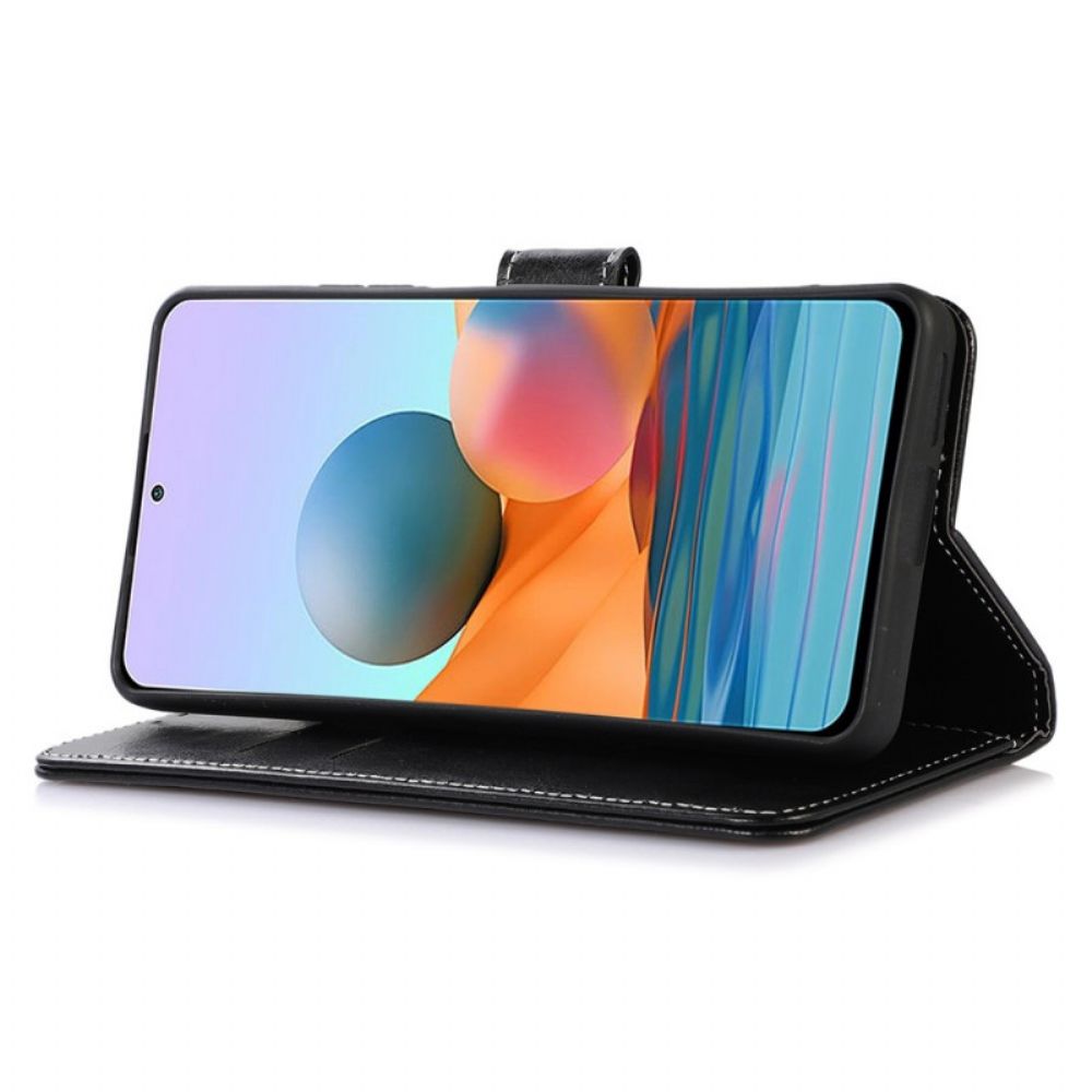 Folio-hoesje voor Samsung Galaxy M23 5G Stijl Lederen Stiksels