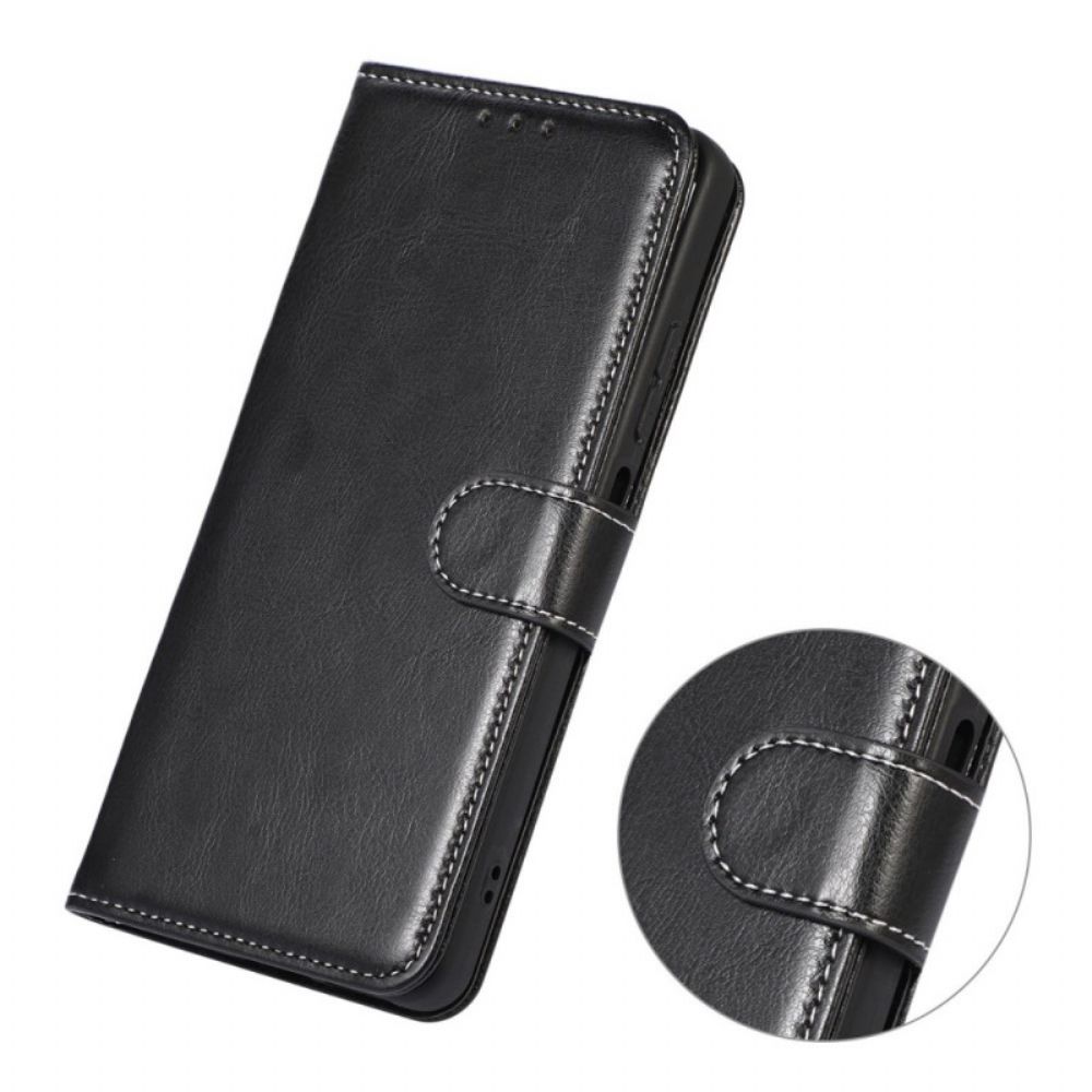 Folio-hoesje voor Samsung Galaxy M23 5G Stijl Lederen Stiksels