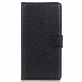 Folio-hoesje voor Samsung Galaxy M23 5G Traditionele Leerstijl