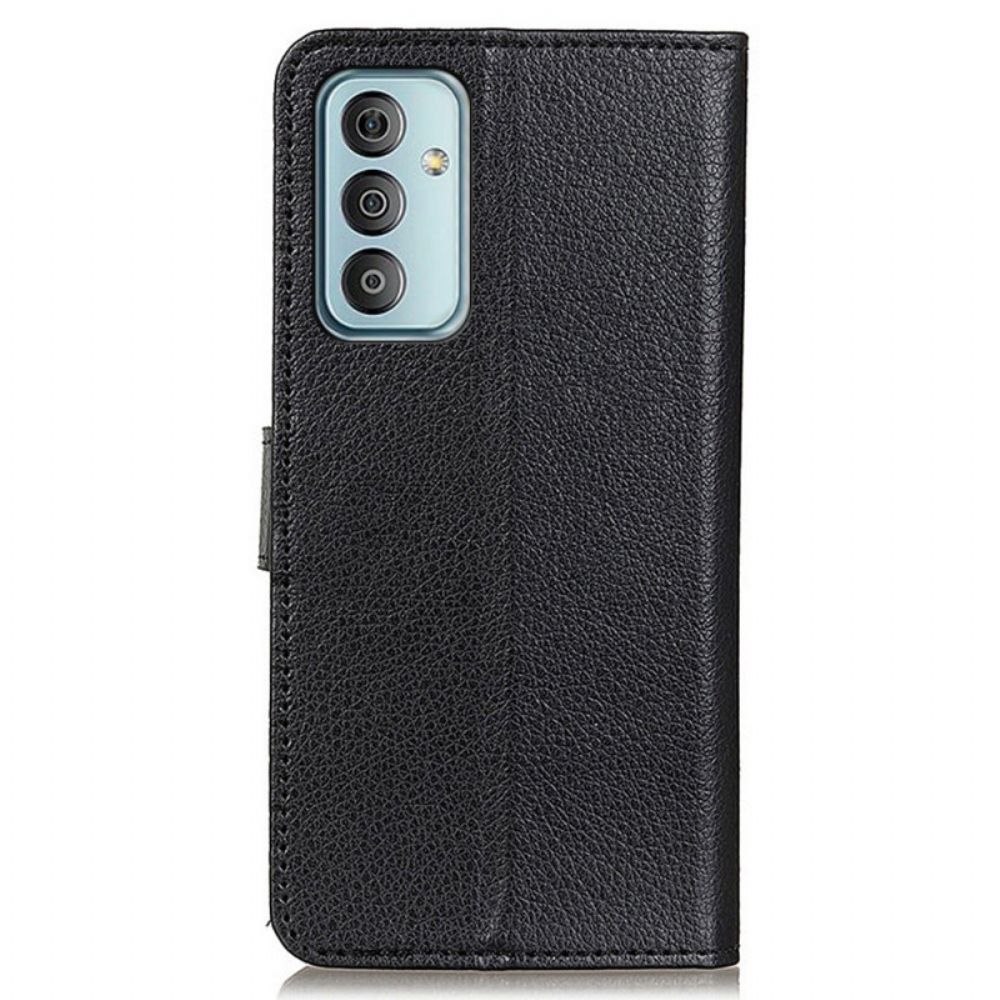 Folio-hoesje voor Samsung Galaxy M23 5G Traditionele Leerstijl