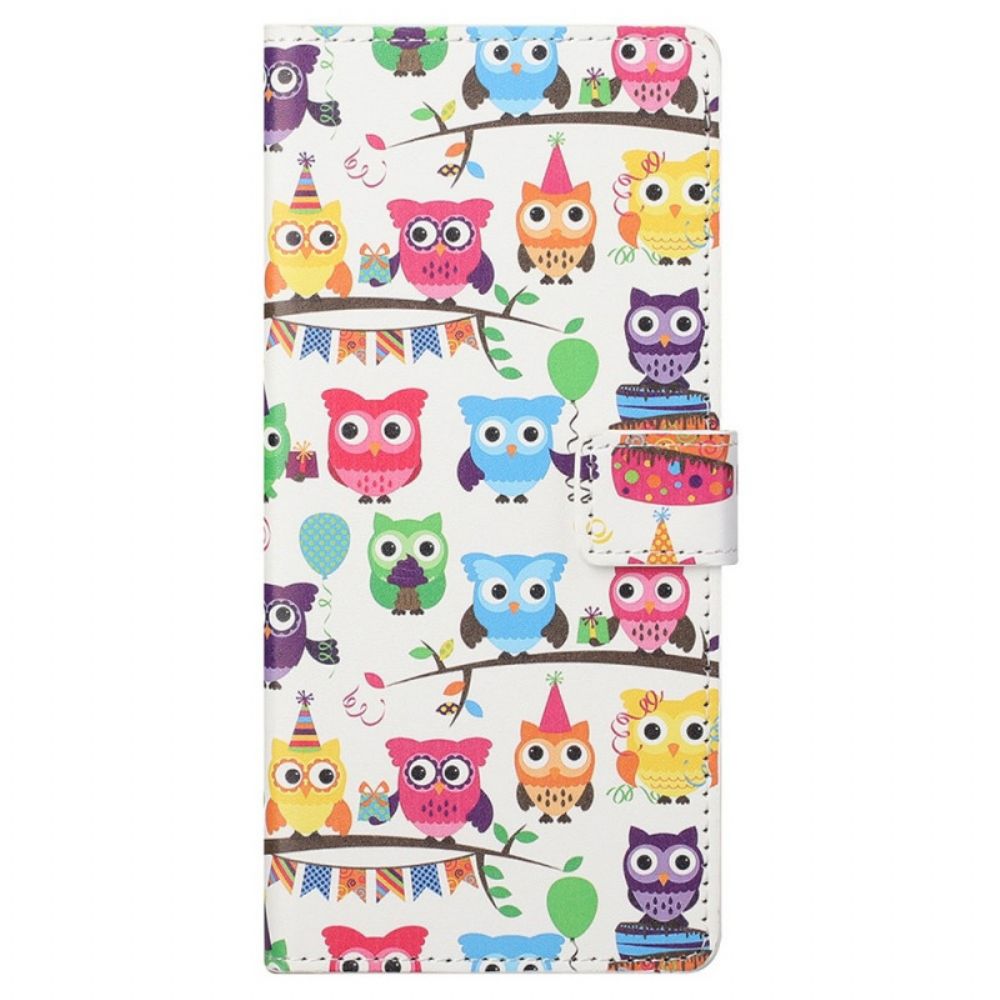 Folio-hoesje voor Samsung Galaxy M23 5G Uil Stam