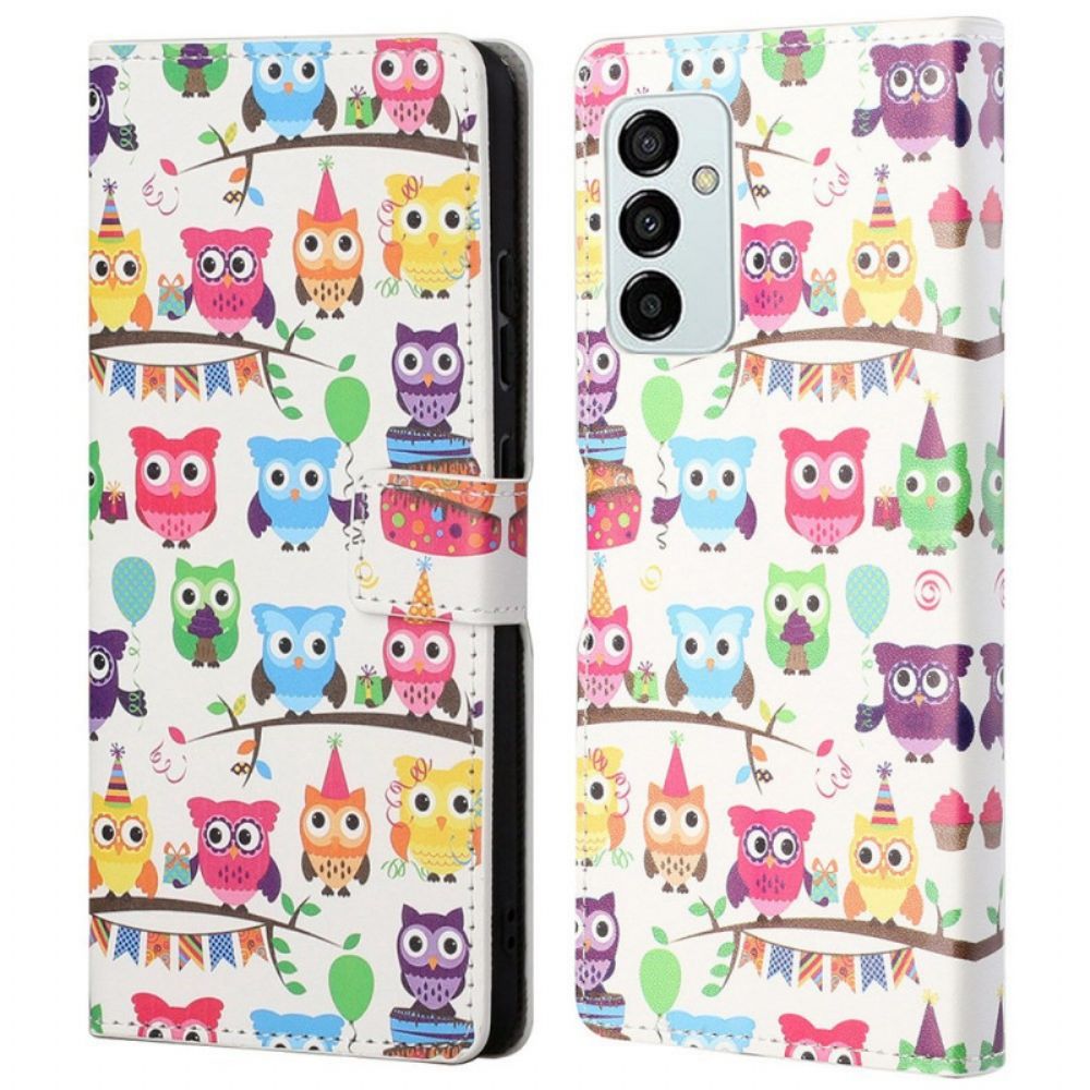 Folio-hoesje voor Samsung Galaxy M23 5G Uil Stam