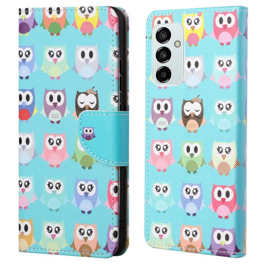 Folio-hoesje voor Samsung Galaxy M23 5G Uilen