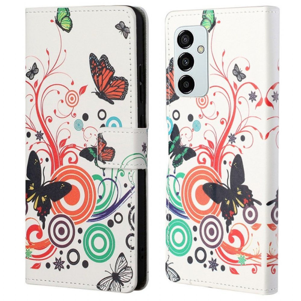 Folio-hoesje voor Samsung Galaxy M23 5G Vlinders Vlinders