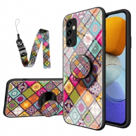 Hoesje voor Samsung Galaxy M23 5G Magnetische Patchwork Houder