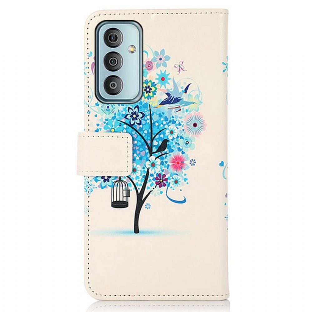 Leren Hoesje voor Samsung Galaxy M23 5G Bloeiende Boom