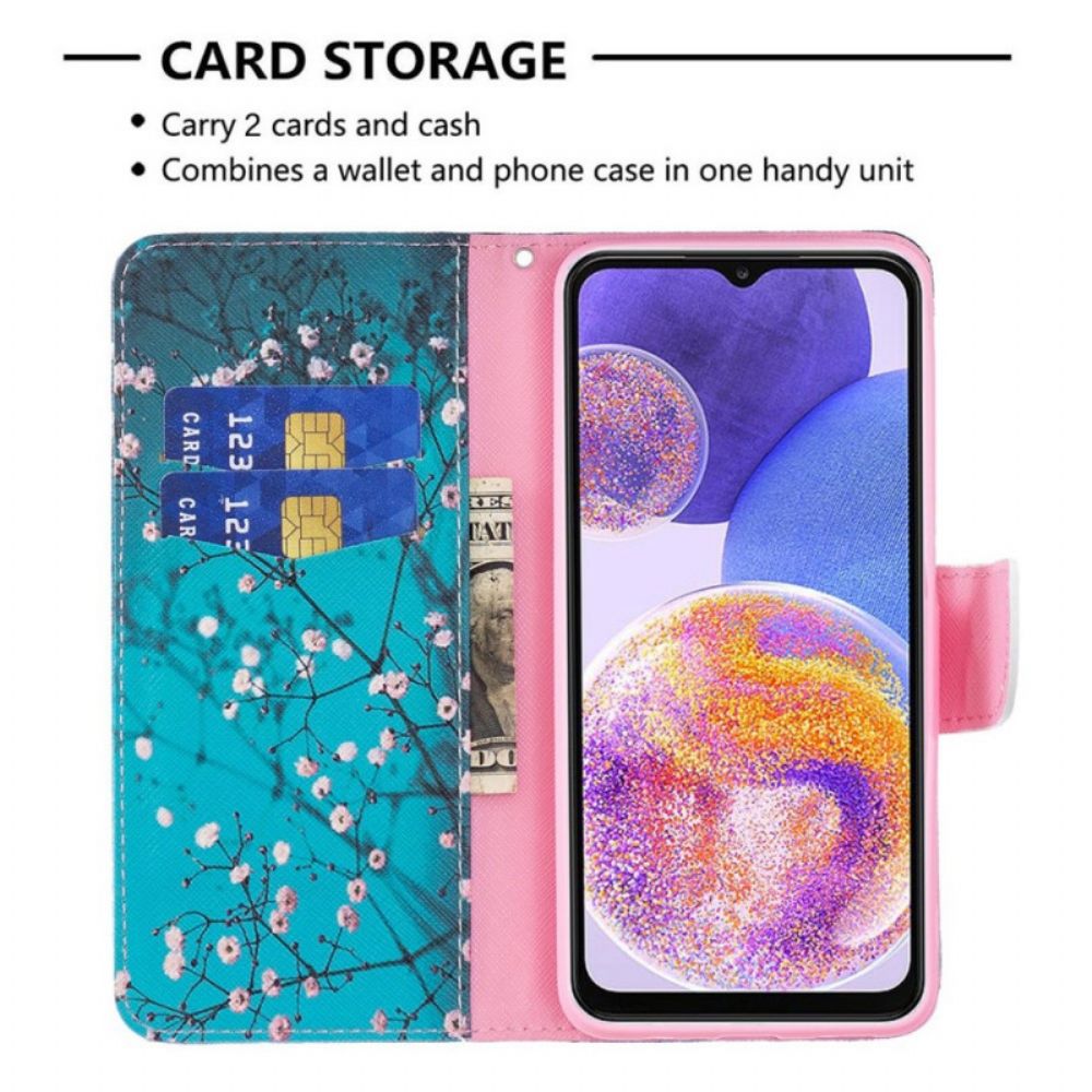 Leren Hoesje voor Samsung Galaxy M23 5G Boomdecoratie