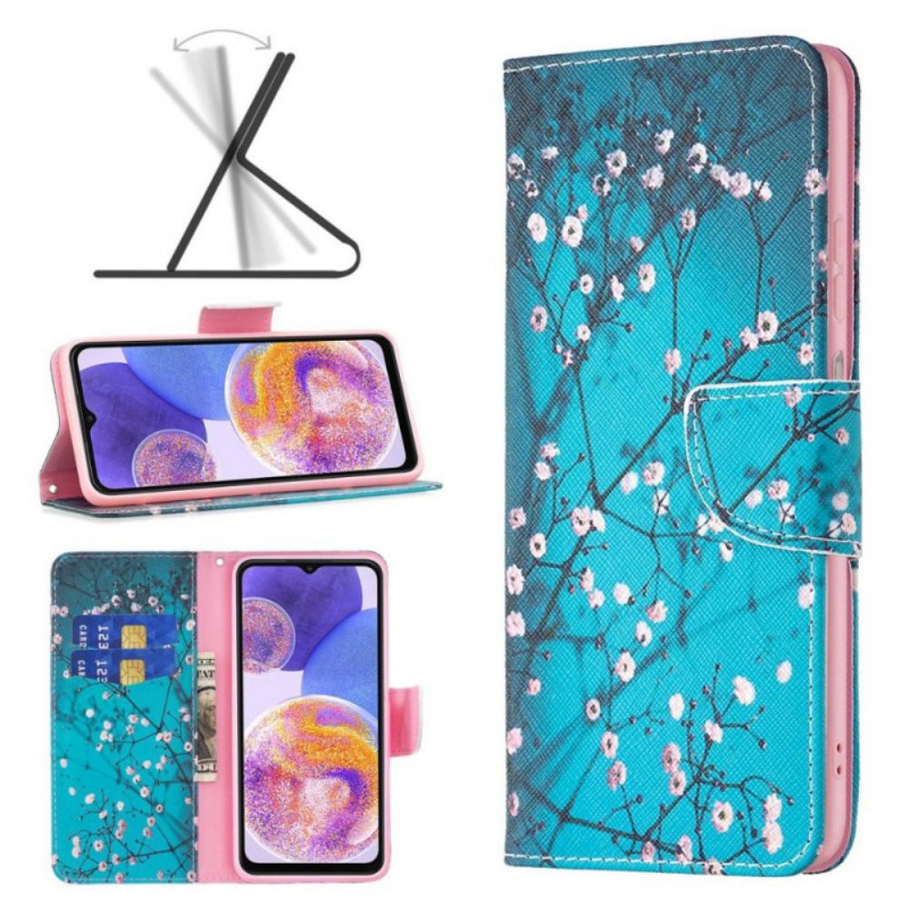 Leren Hoesje voor Samsung Galaxy M23 5G Boomdecoratie