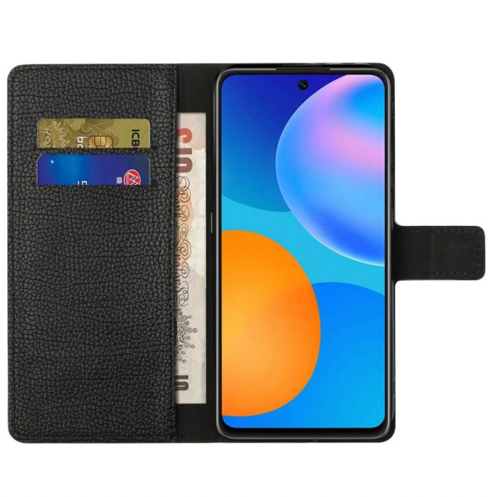 Leren Hoesje voor Samsung Galaxy M23 5G Lichi Leder Textuur