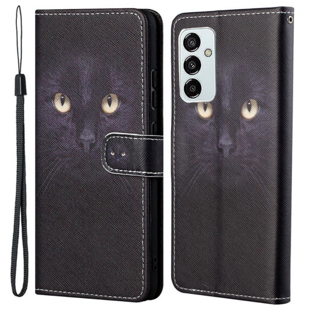 Leren Hoesje voor Samsung Galaxy M23 5G Met Ketting Thong Kat