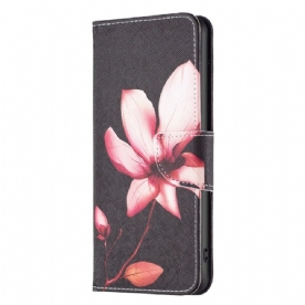 Leren Hoesje voor Samsung Galaxy M23 5G Roze Bloem