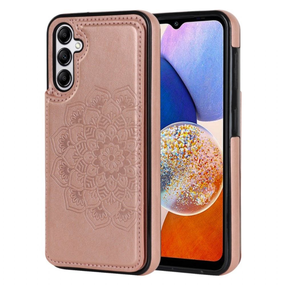 Case Hoesje Samsung Galaxy A15 Telefoonhoesje Kaarthouder Met Mandala-patroon