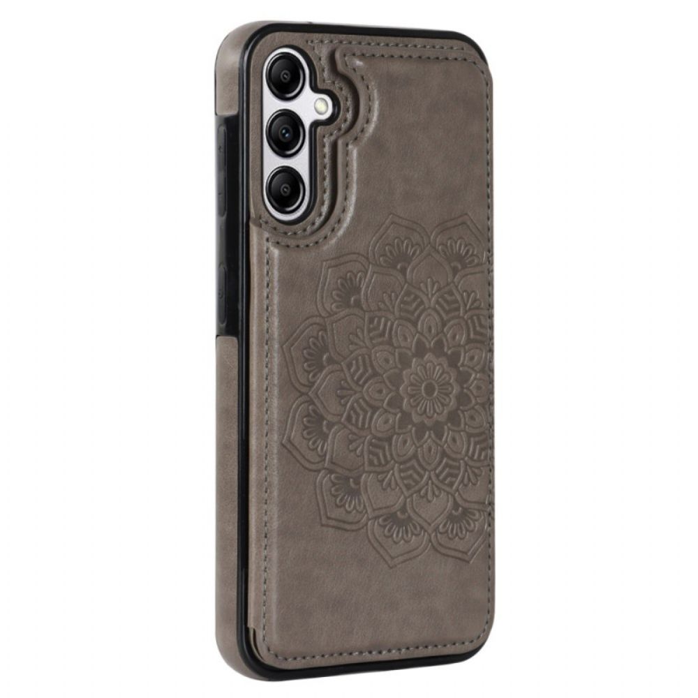 Case Hoesje Samsung Galaxy A15 Telefoonhoesje Kaarthouder Met Mandala-patroon