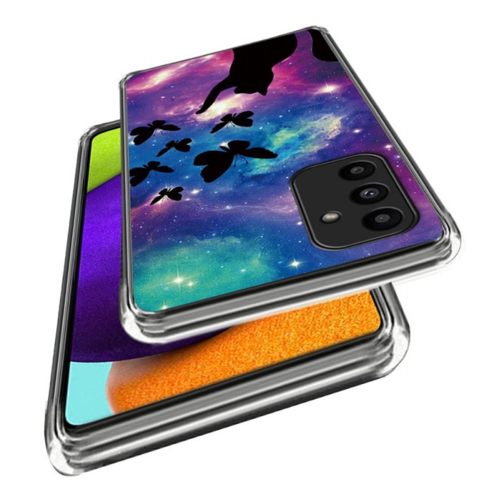 Case Hoesje Samsung Galaxy A15 Telefoonhoesje Kat En Vlinders