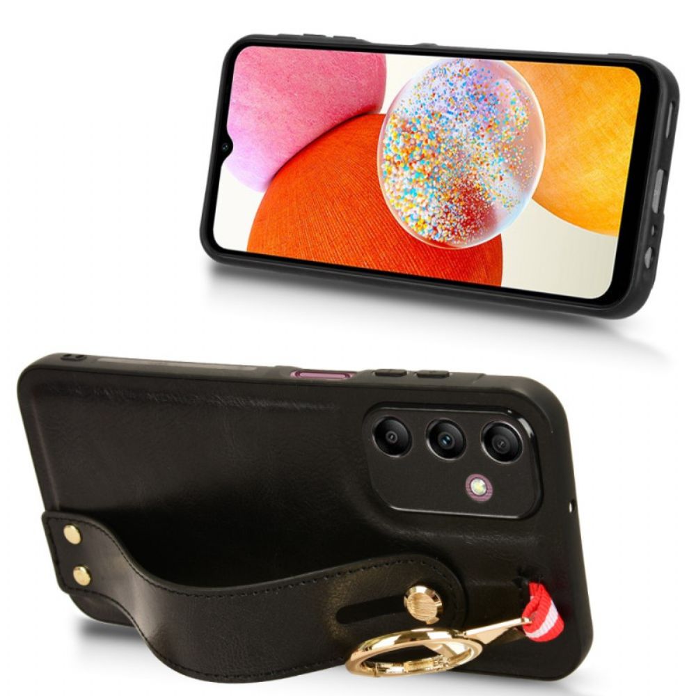 Cover Hoesje Samsung Galaxy A15 Telefoonhoesje Flesopener En Riem