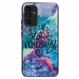 Cover Hoesje Samsung Galaxy A15 Telefoonhoesje Stop Nooit Met Dromen