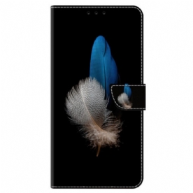 Folio-hoesje Samsung Galaxy A15 Telefoonhoesje Twee Veren