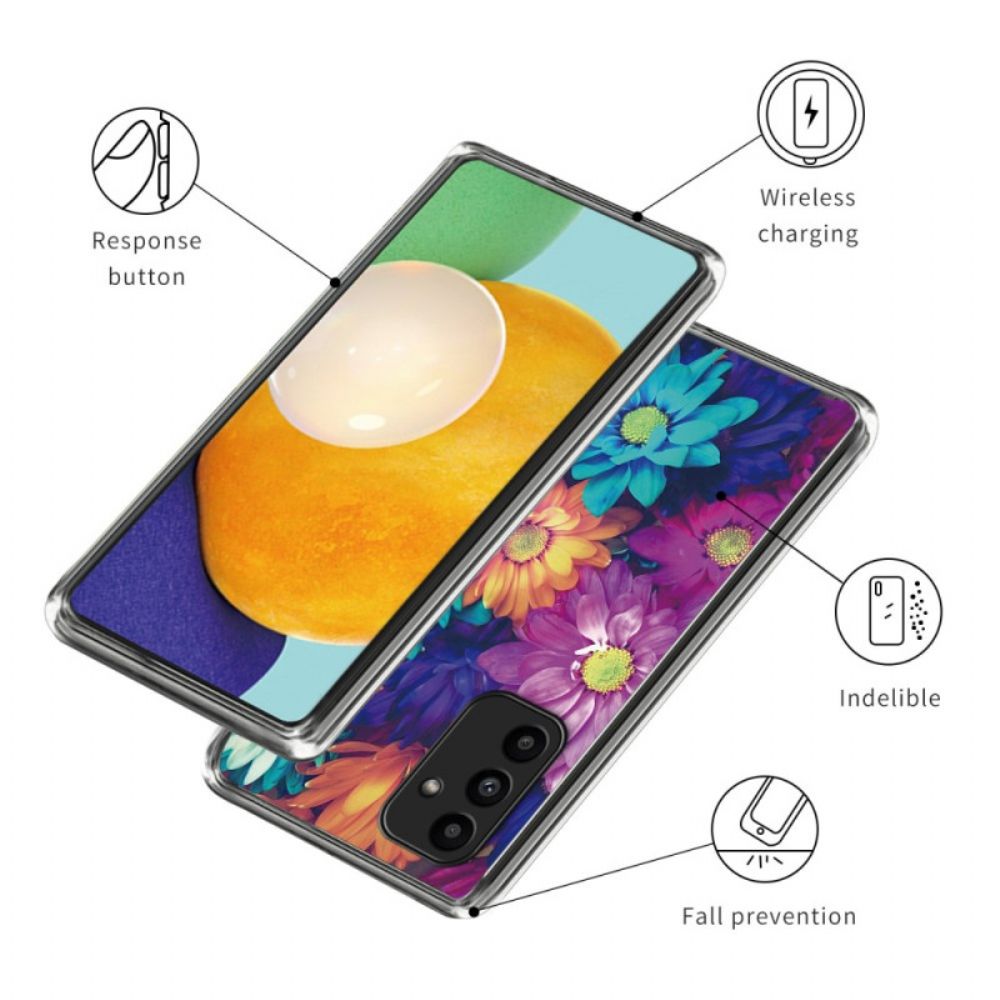 Hoesje Samsung Galaxy A15 Chrysanten Bescherming Hoesje